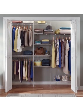Closetmaid Closet Organizer Kit with Shoe Shelf, 5' to 8'