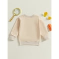 thumbnail image 5 of Toddler Kids Little Boys Long Sleeve Sweatshirt 12 18 24 Months 2T 3T 4T 5T Tractor Letter Print Round Neck Casual Pullover Tops T shirt, 5 of 9