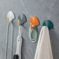 thumbnail image 3 of 4pcs Modern Adhesive Hooks with Vibrant Color Combination for Home Office School Dorms(Dark Green), 3 of 10