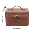 thumbnail image 3 of 1Pcs Large Imitation Make Up Organiser Beauty Makeup With Removable Divider For Culture & Travel Coffee Classic, 3 of 6