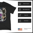 thumbnail image 6 of Racoons Howling at the Moon T-shirt Funny Galaxy Wildlife Universe Humor Weird Animal in Space Men's Tee, 6 of 7