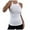 White, variant on Viikei Tank Top for Women Sleeveless Tops Plus Size Plus Size Blackless Sleeveless Solid O-neck Vest Tank Pullover Tops Shirts