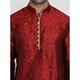 thumbnail image 4 of Men's Handmade Designer Jacquard Silk Indian Kurta Pyjama Sherwani Festive Dress, 4 of 5