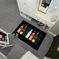 thumbnail image 6 of Ottomanson Coca-Cola Bottles Non-Slip Rubberback 3x5 Machine Washable Area Rug, 3'3" x 5', Multi/Black, 6 of 7