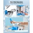 thumbnail image 5 of VEVOR Commercial Ice Crusher 661LBS/H, 350W Electric Snow Cone Machine with 4 Blades, 2000RPM Stainless Steel Shaved Ice Machine with 11 Gal Crushed-Ice Box, 5 of 9