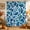 Ocean Blue, Turquoise, variant on Blue Leaves Shower Curtain, Waterproof Shower Curtains for Bathroom, Elegant Pastoral Botanical Farmhouse Art Washable Fabric Bathtub Curtain Set Bath Decor with 12 Hooks Extra Long 72"x96"