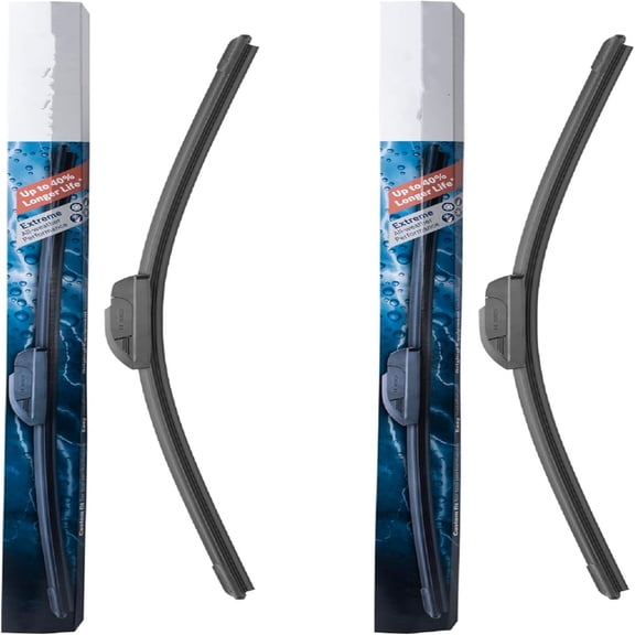 Beam Wiper Blades - Driver and Passenger Side - Set of 2 Blades