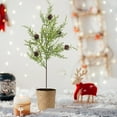 thumbnail image 1 of Décorations de Noël Extérieures, Aiguilles de Pin Décoration de Noël Arrangement Floral de Table Simulation Aiguilles de Pin Décoration Intérieure Cadeaux, Décorations de Noël Intérieures, 1 of 6