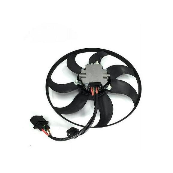 Left Driver Side A/C Condenser Fan Assembly - Compatible with 2005 - 2012 Volkswagen Jetta (Up To 03/05/2012) 2006 2007 2008 2009 2010 2011