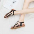 thumbnail image 7 of Deago Women's Flat Sandals Soft Straps Slip-on Open Toe Light Weight Elastic Slingback Comfort Casual Walking Sandals, 7 of 7
