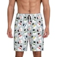 thumbnail image 1 of Fotbe Colorful Hat Snowman Pantalones Cortos de Pijama para Hombre, Ropa de Dormir, Pantalones de Pijama Cortos para Hombre-XX-Large, 1 of 6