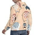 thumbnail image 6 of Picia Cute Ink Drawn Elephants Pattern Casual Men's Hoodie - Lightweight Hooded Sweatshirt with Kangaroo Pocket, Comfortable Pullover for Everyday, Travel-3X-Large, 6 of 7