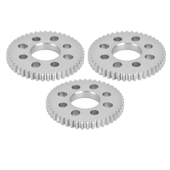 3Pcs Spur Gear 8 Holes Aluminium 4mm Thickness 14mm Centre Hole 0.8 Module Set Kit4312-0414-0046