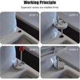 thumbnail image 5 of Quick Release Toilet Seat Fixings, Quick Release Toilet Seat Hinges Top Fittings Universal Toilet Seat Hinge Fittings For Wc Toilet Blind Holes 2 Pac, 5 of 5