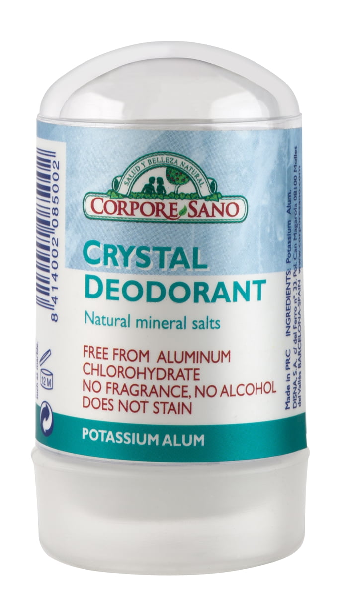 lække Reduktion specificere Corpore Sano Mineral Crystal Deodorant -Natural- NO PARABENS,ALLERGENS,ALUMINIUM  CHLOROHYDRATE,PERFUMES-60 gr/2.1 oz - Walmart.com