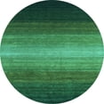 thumbnail image 1 of Ahgly Company Indoor Round Abstract Light Blue Contemporary Area Rugs, 6' Round, 1 of 4