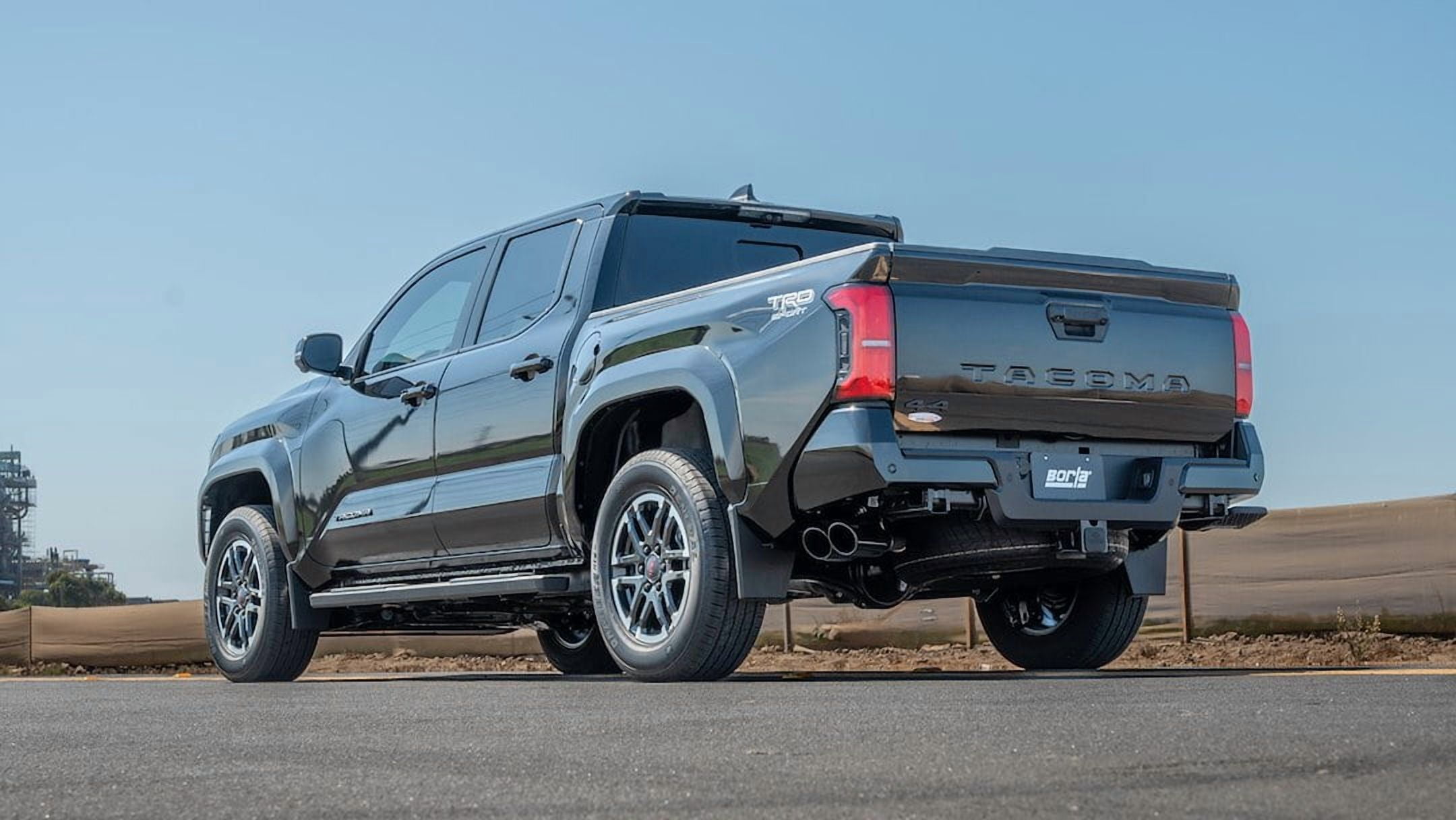 Borla S-Type Cat-Back Exhaust System for 2024+ Toyota Tacoma with Coil Springs * Black Chrome Tips