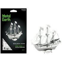 Model Kit Golden Hind Galleon (Moderate Difficulty) Steel Model Kit by Metal Earth