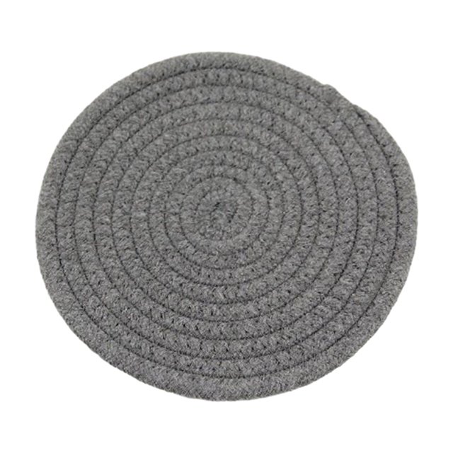 Handwoven Cotton Coaster Heat-Resistant Kitchen Mats Table Protection Natural Cotton Hot Plate Mats for Cooking Baking Kitchen Counter Table