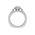 thumbnail image 4 of 1.10 Carat Excellent Oval Cut Natural Diamond Unique Three Stone Ring for Engagement Solid 950 Platinum Size 8.5, 4 of 9