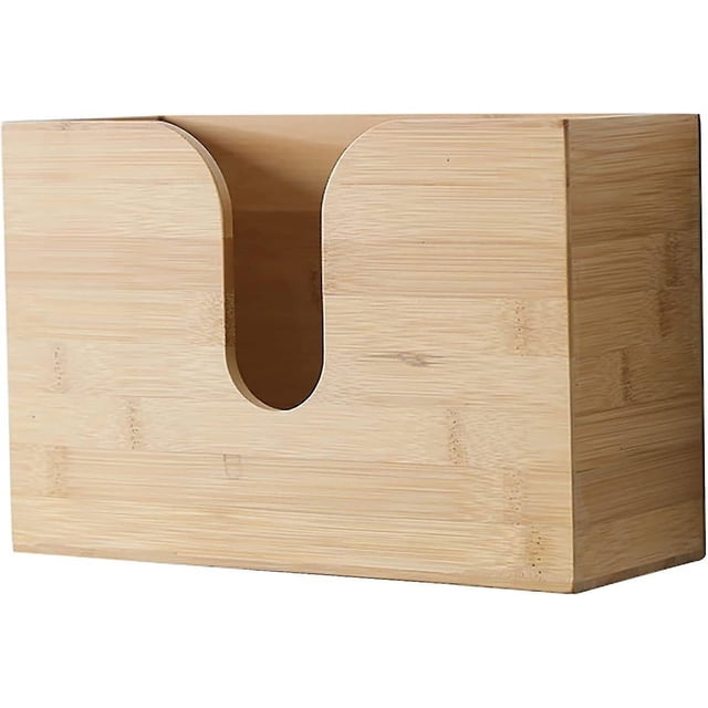 Bambus-papierhandtuchspender,multifunktions Papierhandtuchhalter Zur Wandmontage,faltbarer Handtuchspender Mehrfach Servietten Taschentuchbox P. Badez