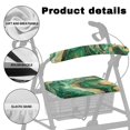 thumbnail image 5 of HELLHERO Marble Pattern Rollator Seat Covers and Rollator Seat Back Cover for Seniors Adult Easy Install Easy to Use Moisture Wicking, Green, 5 of 7