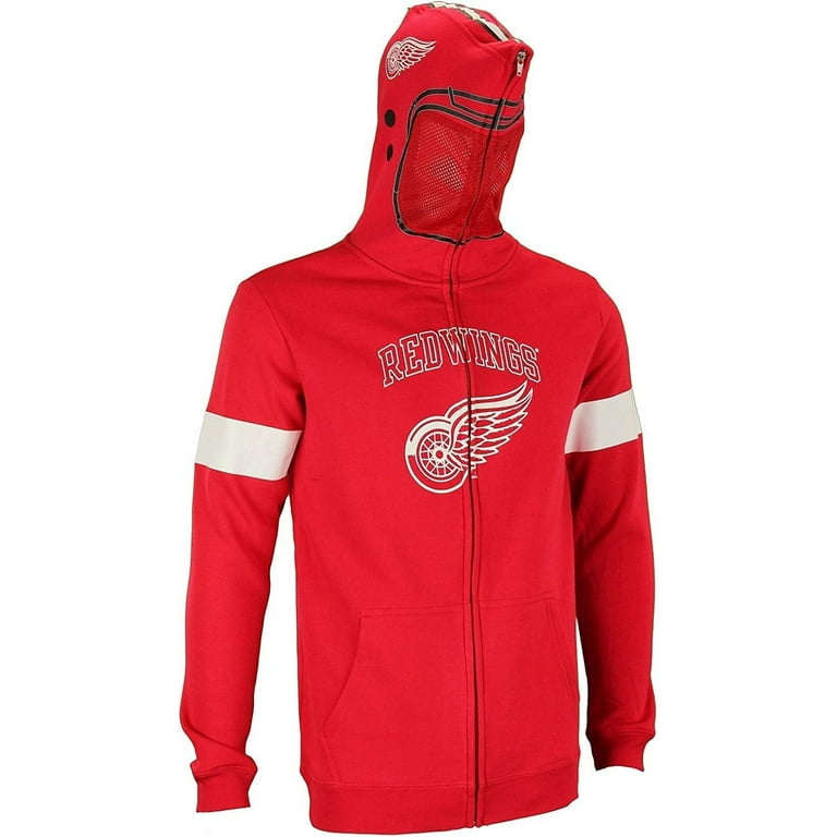 Red wings discount zip up hoodie