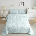 thumbnail image 2 of Erosebridal Ensembles de Couette à Imprimé Guépard Format Simple, Couettes et Duvets Bleus, Ensemble de Literie Réversible à Imprimé Léopard pour Femme Format Simple, Décoration de Chambre Légère, 2 Pcs, 2 of 7