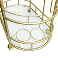 Better Homes & Gardens Fitzgerald Bar Cart with Matte Gold Metal Finish
