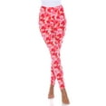 thumbnail image 4 of White Mark Women's Super Soft Heart Print Leggings, 4 of 4