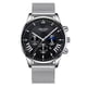 thumbnail image 2 of Reloj de hombre Reloj de cuarzo luminoso de tres ojos falsos Reloj de hombre de estilo coreano de moda, 2 of 6