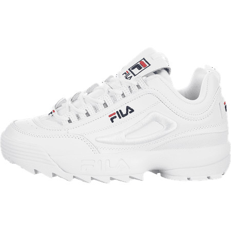 Fila Disruptor II 3D Embroider Womens Shoes Size 6, Color: White/Navy/Red
