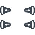 thumbnail image 2 of Pod MX Grey Vehicles Bilateral 1 Set Replacement Hardware Strap Kit, 2 of 2