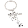 thumbnail image 1 of 1Pc Baby Carriage Bottle Keychains Meaningful Key Holder Creative Key Ring Key Decoration Small Gift(Silver), 1 of 9