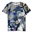 thumbnail image 1 of TayIor Chemises Sw1ft, Tylor Sw1ft Merch, Tylor Sw1ft, Mode Décontractée Imprimée Col Rond Manches Courtes Blouse Femmes Graphique Amateur de Musique TKFASHION Multicolore TG, 1 of 3
