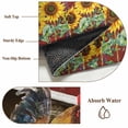 thumbnail image 6 of Chicken Sunflowers Entryway Rug 2'x3'&nbsp; Non Slip Front Door Mats, Country Farm Animal Red Wooden Grain Entrance Rugs Indoor Outdoor Carpet, Washable Floor Mats Small Area Rug for Bedroom Kitchen, 6 of 8