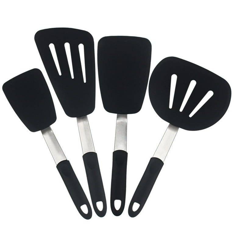 Silicone Rubber Spatula for Nonstick Cookware - Cooking Utensils Egg Spatula, Pancake Spatula Utensils -BPA Free Kitchen Utensil with Heat Resistant