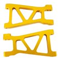 thumbnail image 1 of Bewildely RCGOFFLOW 2 uds brazo de suspensión inferior delantero trasero de aleación de aluminio para 1/18 HIMOTO E18XB E18XBL E18DB E18DBL Kits de construcción modelo Dorado, 1 of 6