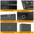 thumbnail image 2 of Polup 60'' Tall Modern Pantry Kitchens Cabinet with Doors Adjustable Shelves Black, 2 of 9