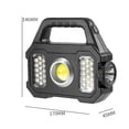 thumbnail image 1 of Antorcha eléctrica LED Linterna de mano solar impermeable para acampar (USB solar), 1 of 4