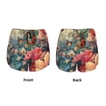 thumbnail image 3 of Balery Butterflies In Blooming Garden Pantalones cortos deportivos para mujer con forro y dos bolsillos, elásticos, para entrenamiento, gimnasio, yoga-Medium, 3 of 7