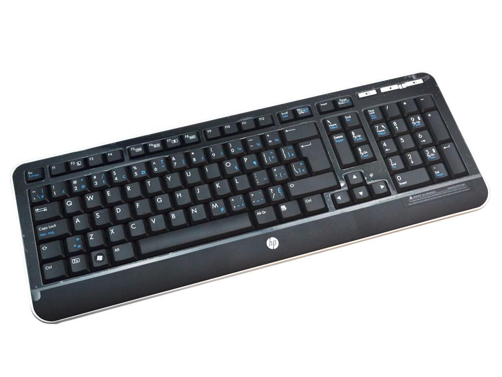 KG0851 KBRF1921 HP French Canadian Black Wireless Keyboard 588544DB1