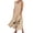 Khaki, variant on Flowy Linen Dresses for Women Summer Plus Size Maxi Sundress Sleeveless Loose Floral Beach Vacation Dress with Pockets, Blue M