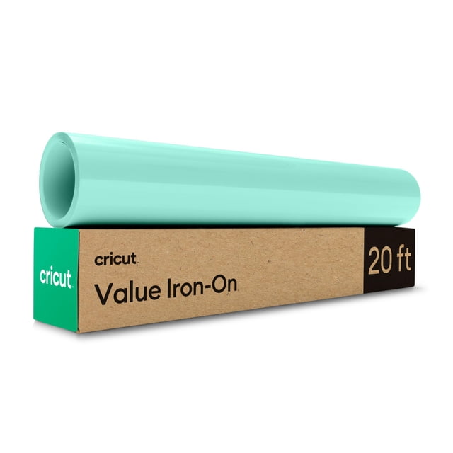 Vinilo termoadhesivo Cricut Value, color menta, 30,5 cm x 6,1 m