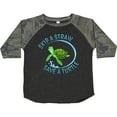 thumbnail image 3 of Inktastic Skip a Straw Save a Turtle with Cute Green Sea Turtle Boys or Girls Toddler T-Shirt, 3 of 5
