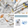 thumbnail image 4 of Tree Bird Blackout Curtains for Bedroom/Living Room, Thermal Insulated Kitchen Curtains, Spring Watercolor Leaf Branch Watercolor Grommet Darkening Window Treatment Drapes 52"x84"x2, 4 of 8