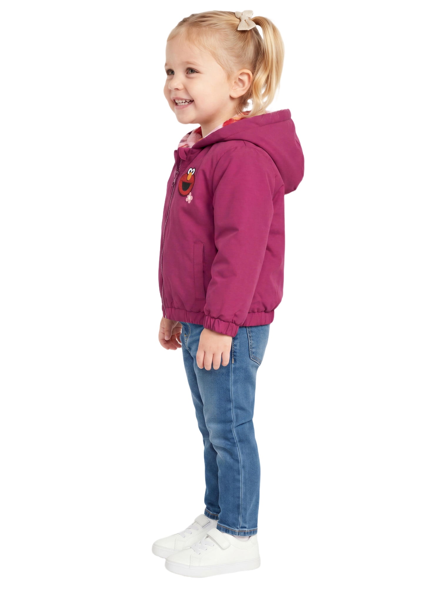 Sesame Street Toddler Girl Reversible Jacket, Sizes 2T-5T