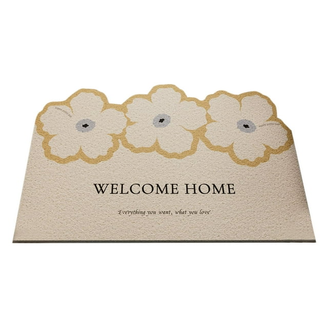 Birdeem Premium Silk Circle Mat for Home Entryway Non-Slip Wear-Abrasion Customizable Trim Dirt Mud Scraper Doormat