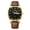 Men's watch 2501HK black face brown strap, variant on New Couple Watches Men Women Students Casual Waterproof Belt Wristwatch Calendar Quartz Watch fashion Trendy Watches Men and Women
