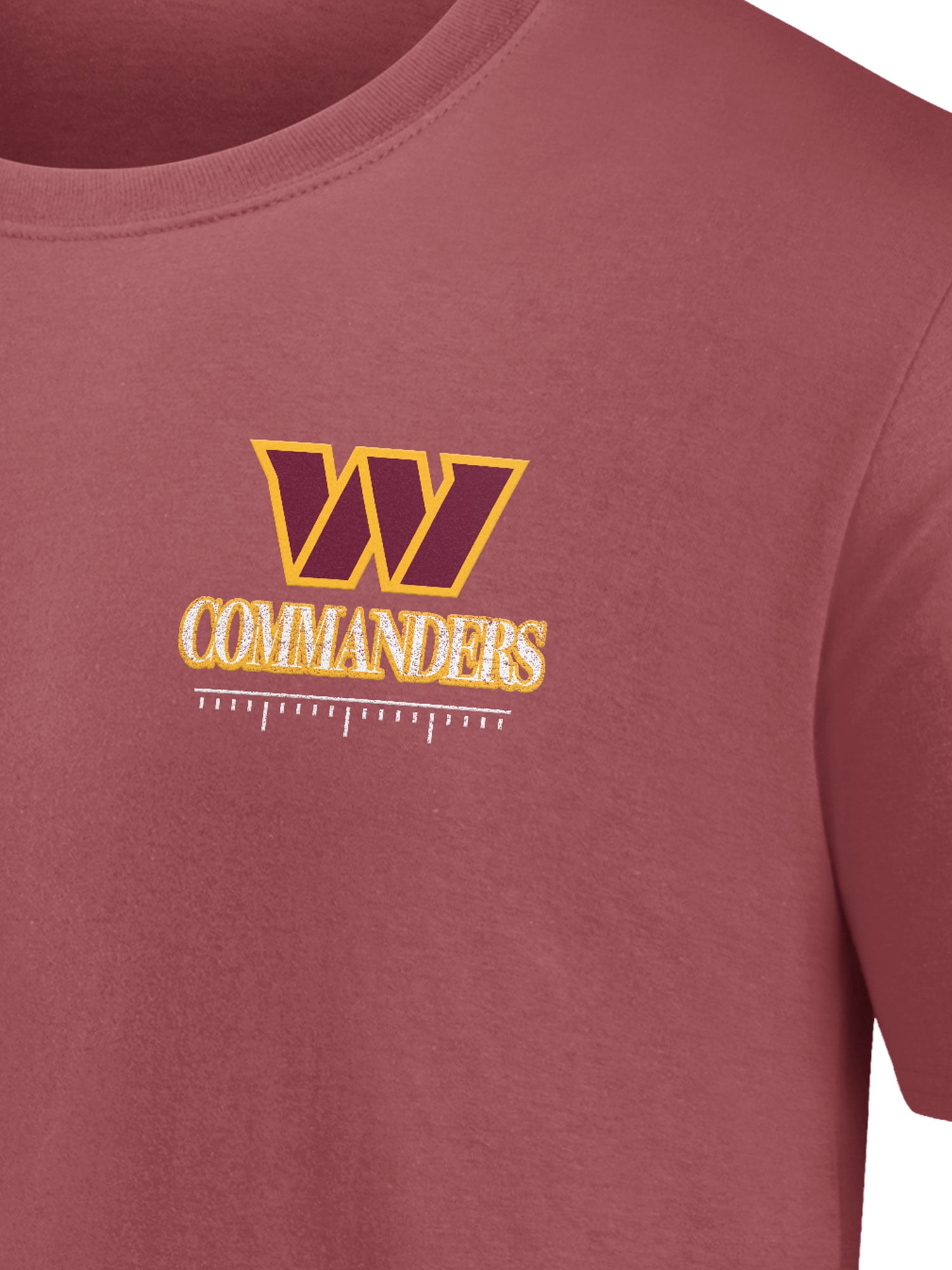 NFL Washington Commanders Men's Cotton Faded Red Short Sleeve T-Shirt